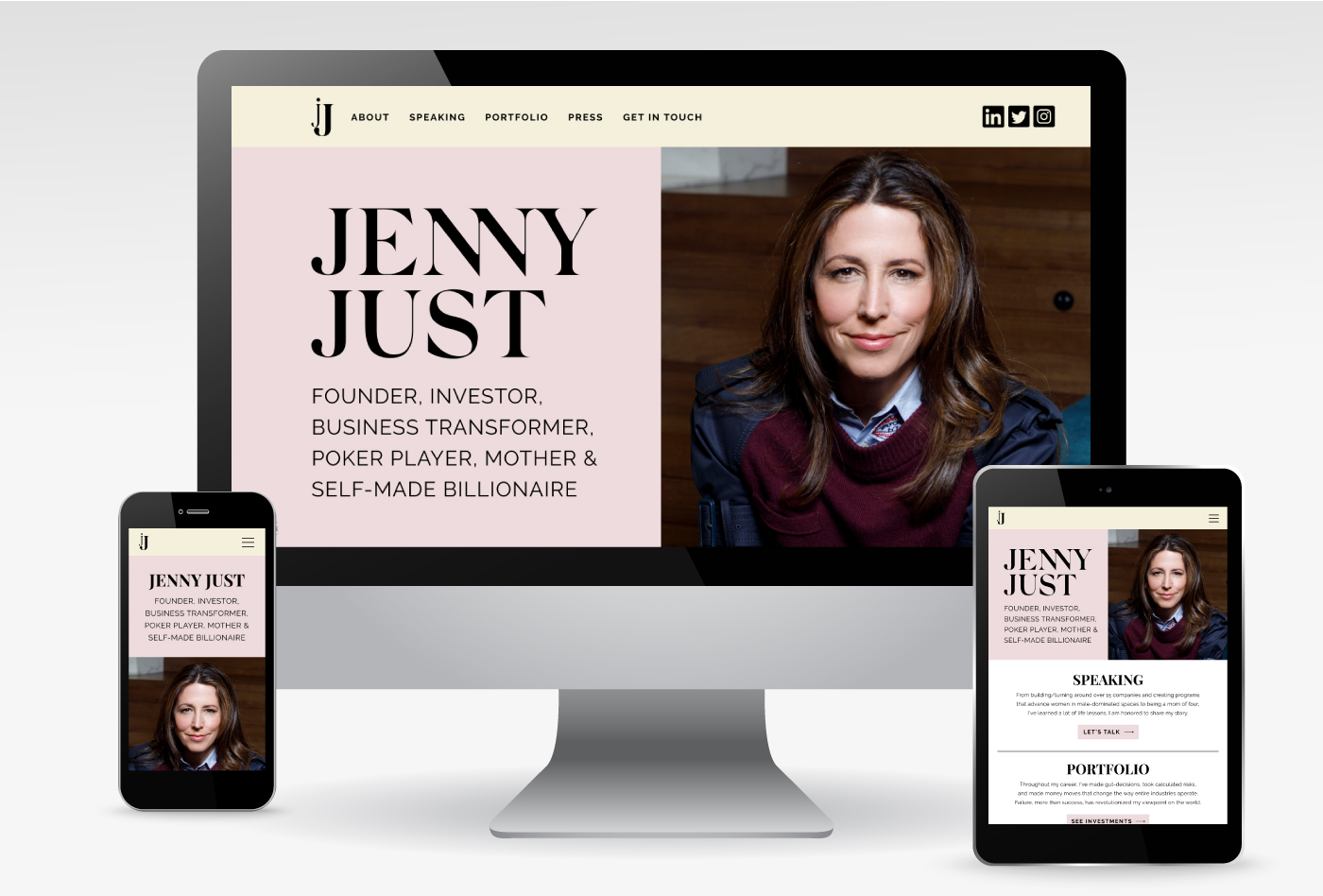 Jenny Just Website